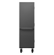 Durham 3501M-BLP-12-2S-1795 Mobile Cabinet, 14 Gauge, 2 Shelves, 12 Red Bins, 36 X 24 X 81