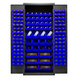Durham 3500-138B-5295 Cabinets, 14 Gauge, 138 Blue Bins, 36 X 24 X 84