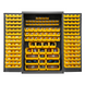 Durham 3502-186-95 Cabinet, 14 Gauge, 186 Yellow Bins, 48 X 24 X 72