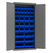 Durham 3602-BLP-36-5295 Cabinet, 14 Gauge, 36 Blue Bins, 36 X 18 X 72