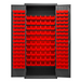 Durham 3603-156B-1795 Cabinet, 14 Gauge, 156 Red Bins, 36 X 18 X 84