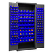 Durham 3603-156B-5295 Cabinet, 14 Gauge, 156 Blue Bins, 36 X 18 X 84