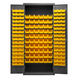 Durham 3603-156B-95 Cabinet, 14 Gauge, 156 Yellow Bins, 36 X 18 X 84