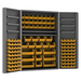 Durham DC48-114-6DS-95 Cabinet, 14 Gauge, 6 Door Trays, 114 Yellow Bins, 48 X 24 X 72