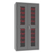 Durham EMDC361845B1795 Ventilated Cabinet, 14 Gauge, 45 Red Bins, 36 X 18 X 72
