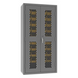 Durham EMDC361845B95 Ventilated Cabinet, 14 Gauge, 45 Yellow Bins, 36 X 18 X 72