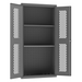Durham EMDC-361872-2S-95 Ventilated Shelves Cabinet, 14 Gauge, 2 Shelves, 36 X 18 X 72