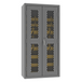 Durham EMDC-361872-30B-95 Ventilated Cabinet, 14 Gauge, 30 Yellow Bins, 36 X 18 X 72