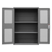 Durham EMDC-482472-PB-2S-95 Ventilated Pegboard Cabinet, 14 Gauge, 2 Shelves, 48 X 24 X 72