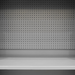 Durham EMDC-482472-PB-2S-95 Ventilated Pegboard Cabinet, 14 Gauge, 2 Shelves, 48 X 24 X 72