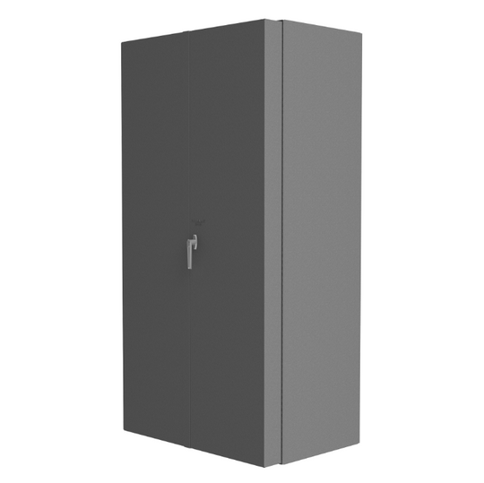 Durham DCBDLP724RDR-95 Cabinet, 14 Gauge, 4 Drawer, 2 Shelves, 12 Door Trays, 72 Yellow Bins, 48 X 24 X 72