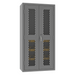 Durham EMDC36242S15B95 Ventilated Cabinet, 14 Gauge, 2 Shelves, 15 Yellow Bins, 36 X 24 X 72