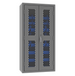 Durham EMDC-362472-30B-5295 Ventilated Cabinet, 14 Gauge, 30 Blue Bins, 36 X 24 X 72