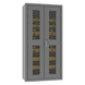 Durham EMDC-362472-30B-95 Ventilated Cabinet, 14 Gauge, 30 Yellow Bins, 36 X 24 X 72