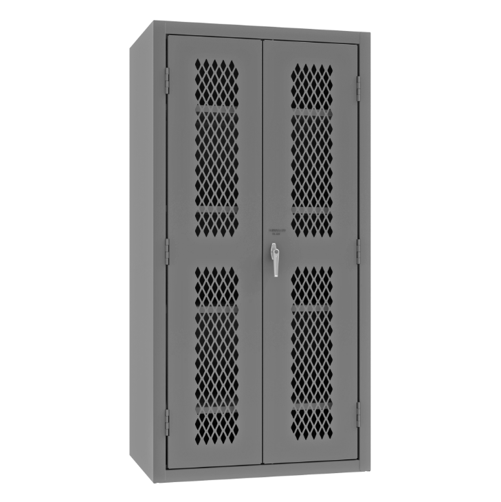 Durham EMDC-362472-4S-95 Ventilated Shelves Cabinet, 14 Gauge, 4 Shelves, 36 X 24 X 72