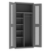 Durham EMDC-362484-HDL-95 Ventilated Janitorial Cabinet, 14 Gauge, 5 Shelves, 36 X 24 X 84
