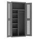 Durham EMDC-362484-HDL-95 Ventilated Janitorial Cabinet, 14 Gauge, 5 Shelves, 36 X 24 X 84