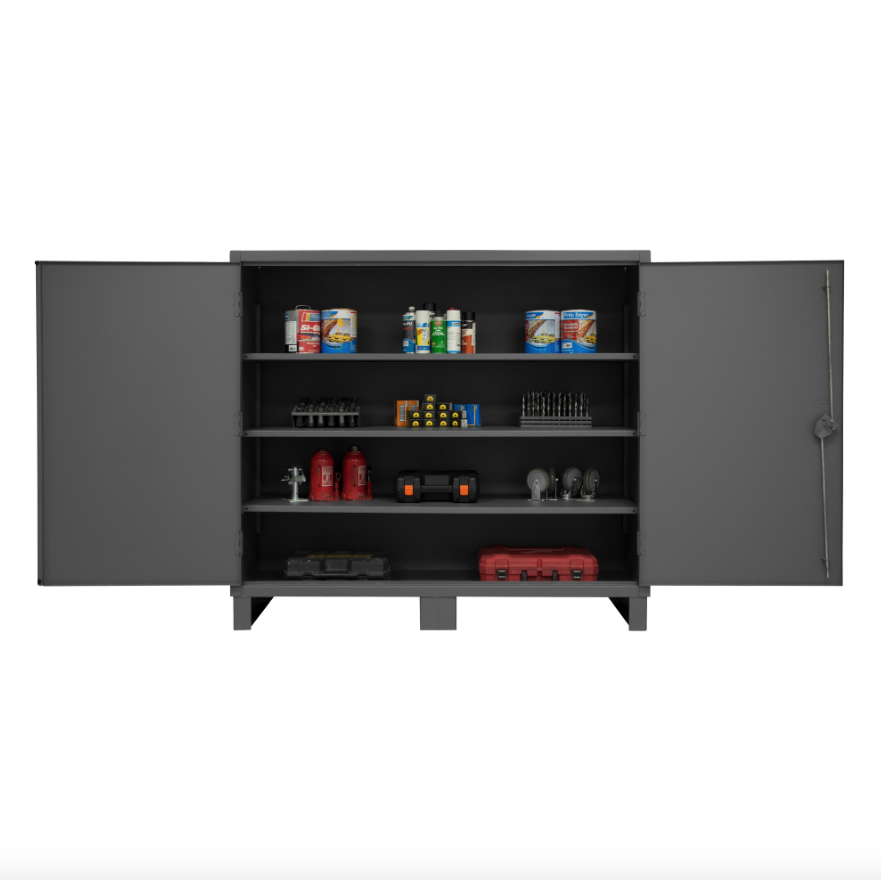 Durham HDC-247266-3S95 Cabinet, 12 Gauge, 3 Shelves, 72 X 24 X 66