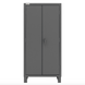 Durham HDC36-60-2S6D5295 Cabinet, 12 Gauge, 2 Shelves, 6 Door Shelves, 60 Blue Bins, 36 X 24 X 78