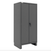 Durham HDC36-60-2S6D5295 Cabinet, 12 Gauge, 2 Shelves, 6 Door Shelves, 60 Blue Bins, 36 X 24 X 78