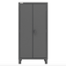 Durham HDC36-60-2S6D95 Cabinet, 12 Gauge, 2 Shelves, 6 Door Shelves, 60 Yellow Bins, 36 X 24 X 78