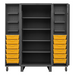 Durham HDC36-DC12TB4S95 Cabinet, 12 Gauge, 4 Shelves, 6 Door Trays, 12 Tilt Bins, 36 X 36 X 78