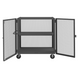 Durham HTL-2448-DD-1AS-95 Mesh Truck, 1 Adjustable Shelf, 24 X 48, 2000 Lbs. Capacity