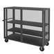 Durham HTL-2460-DD-2AS-95 Mesh Truck, 2 Adjustable Shelves, 24 X 60, 2000 Lbs. Capacity