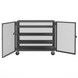 Durham HTL-3060-DD-3AS-95 Mesh Truck, 3 Adjustable Shelves, 30 X 60, 2000 Lbs. Capacity