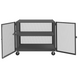 Durham HTL-3672-DD-1AS-95 Mesh Truck, 1 Adjustable Shelf, 36 X 72, 2000 Lbs. Capacity
