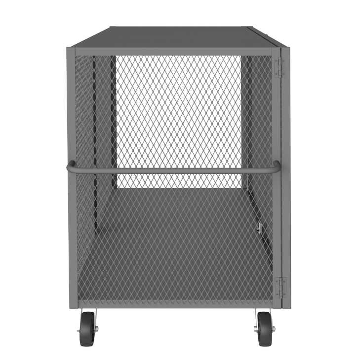 Durham HTL-3672-DD-95 Cage Truck, Low Deck, Pad Lockable, 36 X 72, 2000 Lbs. Capacity