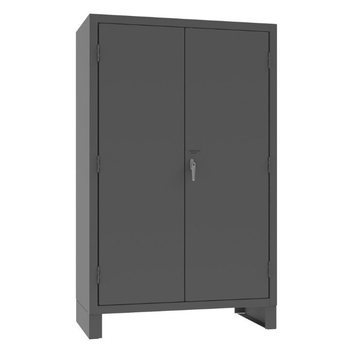 Durham JC-137-3S-1795 Cabinet, 14 Gauge, 3 Shelves, 137 Red Bins, 48 X 24 X 78