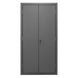 Durham 3501-DLP-PB-96-2S-1795 Cabinet, 14 Gauge, Pegboard, 2 Shelves, 96 Red Bins, 36 X 24 X 72