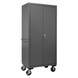 Durham 3501M-BLP-4S-95 Mobile Cabinet, 14 Gauge, 4 Adjustable Shelves, 36 X 24 X 81