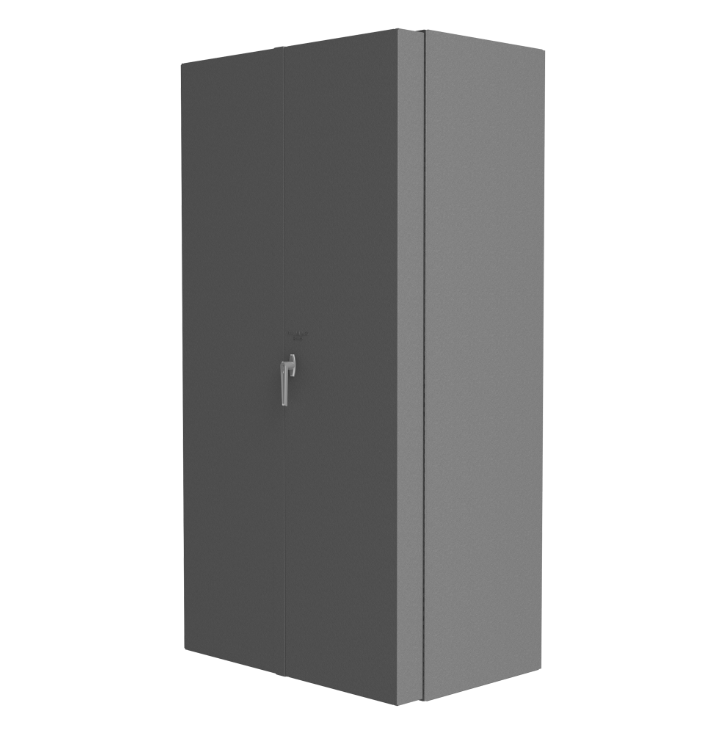Durham SJC-BDLP-95 Customizable Cabinet, Louvered Panel, 14 Gauge, 48 X 24 X 84