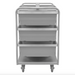 Durham STBR-303642-6-5PU Stainless Steel Tub Rack Cart, 6 Bins, 36-3/4 X 26 X 42