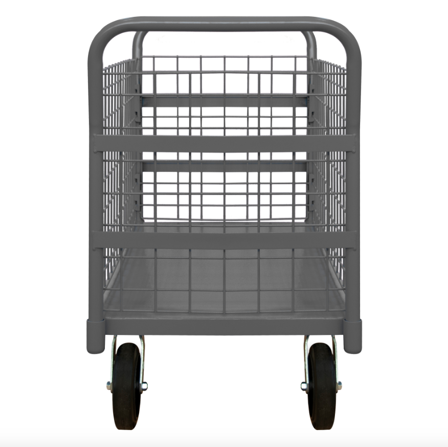 Durham W4SPTDG-306038-1-8MR95 Wire Cart, Removable Handles, Drop Gate, 30-3/8 X 67-1/4 X 38-1/4