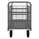 Durham W4SPTDG-306038-1-8MR95 Wire Cart, Removable Handles, Drop Gate, 30-3/8 X 67-1/4 X 38-1/4