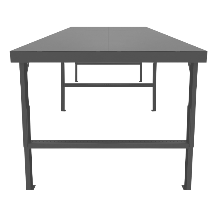 Durham WBF-48120-95 Folding Leg Workbench, Steel Top, 120 X 48