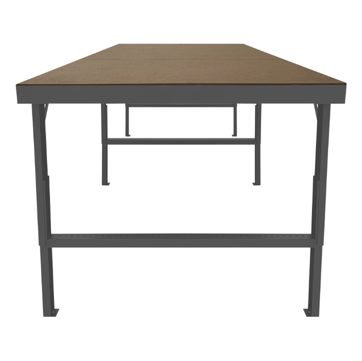 Durham WBF-TH-48120-95 Folding Leg Workbench, Tempered Hardboard Top, 120 X 48