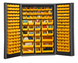 Durham DC48-176-95 Cabinet, 14 Gauge, 176 Yellow Bins , 48 X 24 X 72